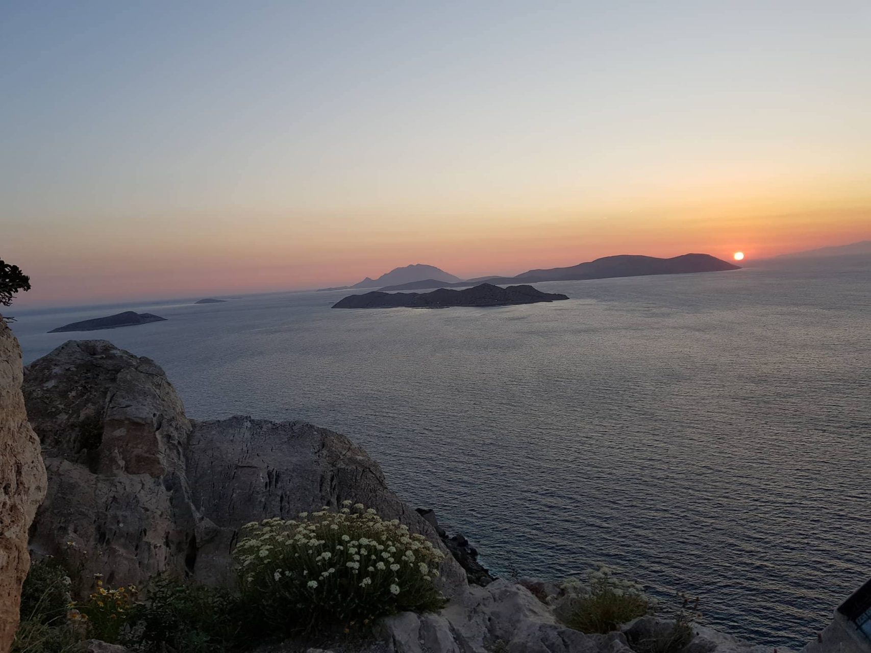 Sunset from Monolithos Castle